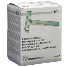 MEDIWARE rasoir jeta prot lame non st vert 100 pce