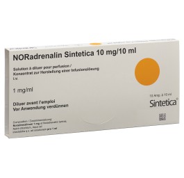 NORADRENALIN Sintetica 10 mg/10ml 10 amp 10 ml