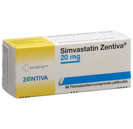 SIMVASTATIN Zentiva cpr pell 20 mg 98 pce
