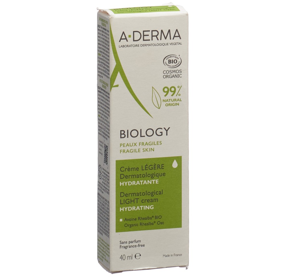 A-DERMA BIOLOGY Crème légère tb 40 ml