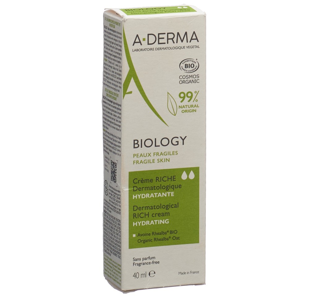 A-DERMA BIOLOGY Crème riche tb 40 ml