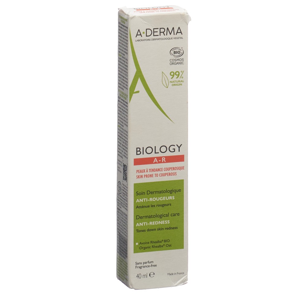 A-DERMA BIOLOGY Crème anti-rougeurs tb 40 ml