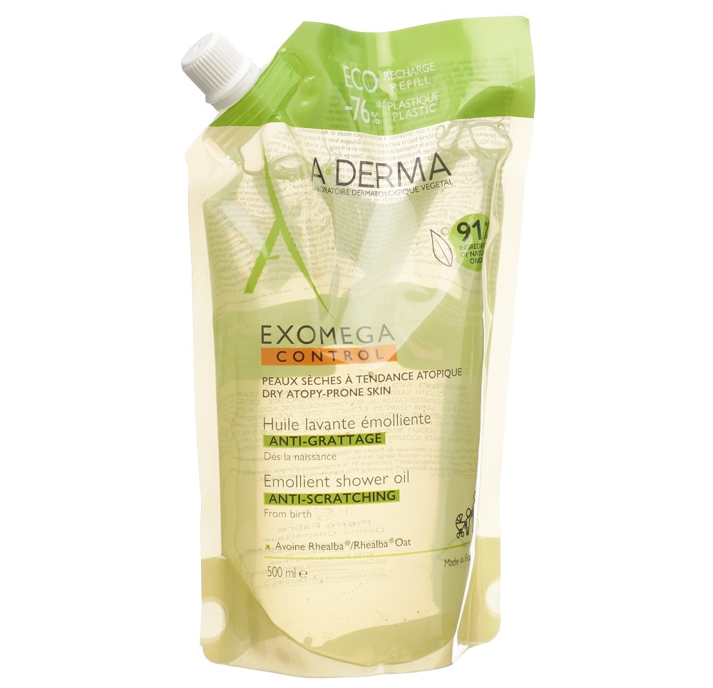 A-DERMA EXOMEGA CTRL Huile nettoyan refill 500 ml