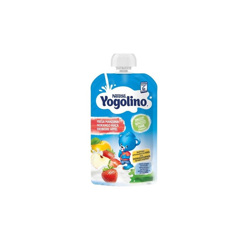 NESTLE Yogolino fraise pomme 6m 100 g