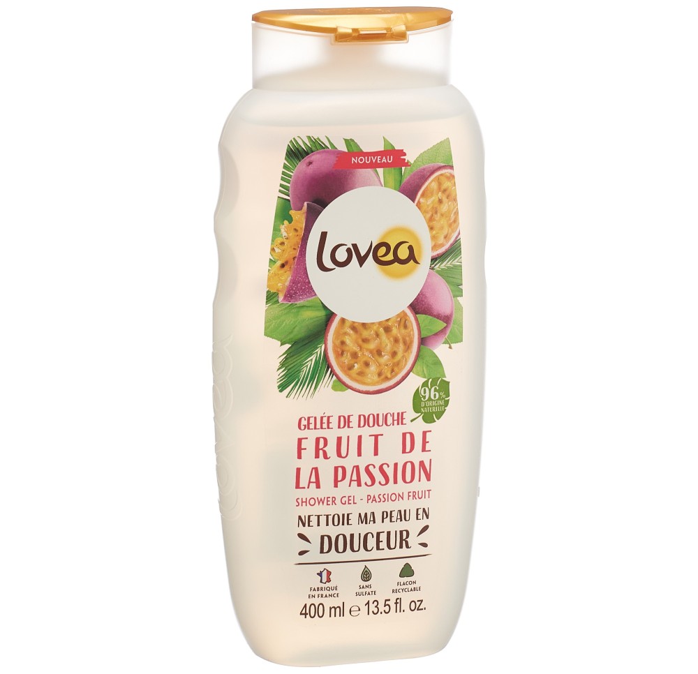 LOVEA gel douche fruit de la passion 400 ml LOVEA gel douche fruit de la passion 400 ml