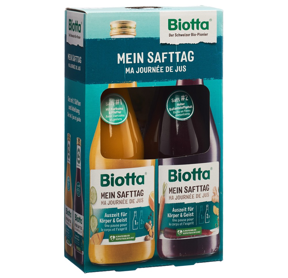 BIOTTA ma journée de jus set 2 fl 5 dl BIOTTA ma journée de jus set 2 fl 5 dl