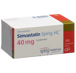 SIMVASTATINE Spirig HC cpr pell 40 mg 100 pce