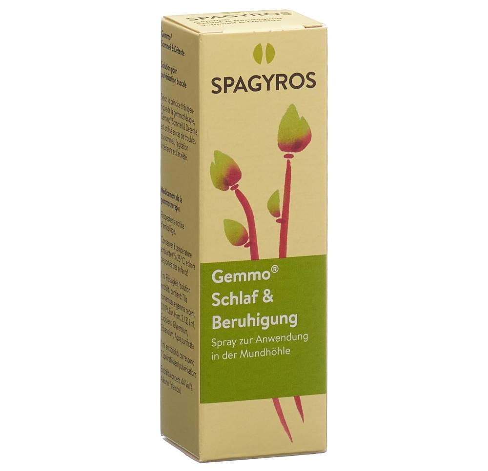 SPAGYROS GEMMO sommeil et détente spray bucc 30 ml SPAGYROS GEMMO sommeil et détente spray bucc 30 ml