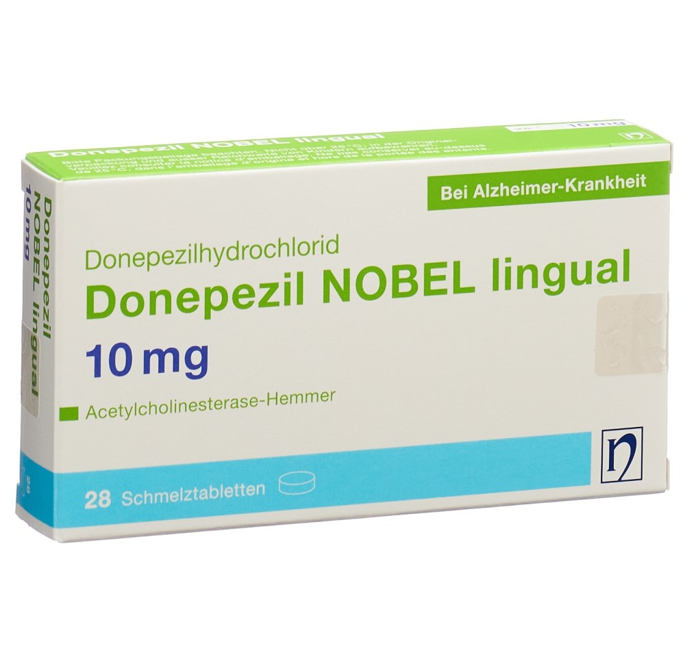 DONEPEZIL NOBEL lingual cpr orodisp 10 mg 28 pce DONEPEZIL NOBEL lingual cpr orodisp 10 mg 28 pce