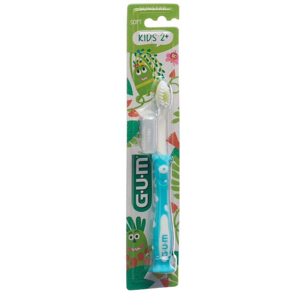 GUM Kids brosse dents 2-6ans turquoise