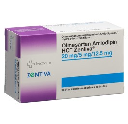 OLMESARTAN AMLODIPIN HCT Zentiva 20/5/12.5 98 pce