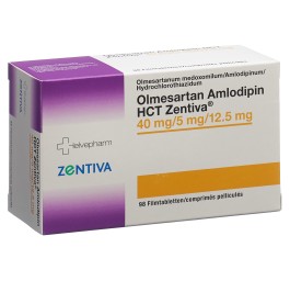 OLMESARTAN AMLODIPIN HCT Zentiva 40/5/12.5 98 pce