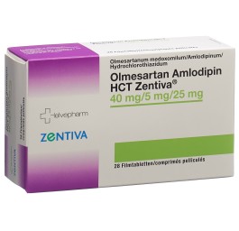 OLMESARTAN AMLODIPIN HCT Zentiva 40/5/25 28 pce