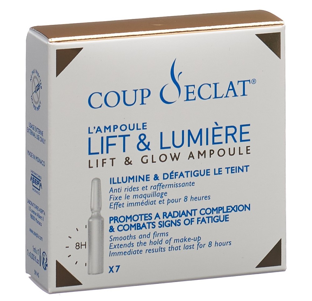 COUP D ECLAT L'Ampoule Lift et Lumière 7 x 1 ml