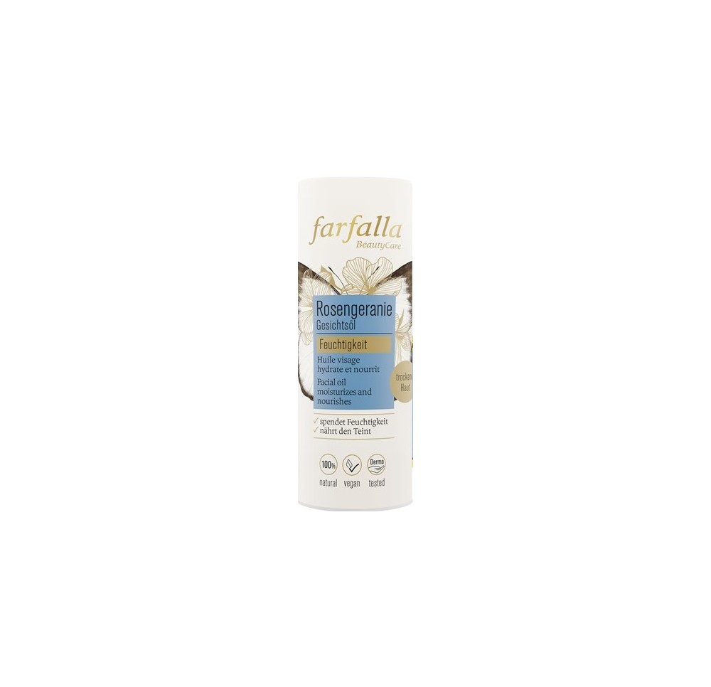 FARFALLA Huile visage Rosengeranie 15 ml FARFALLA Huile visage Rosengeranie 15 ml