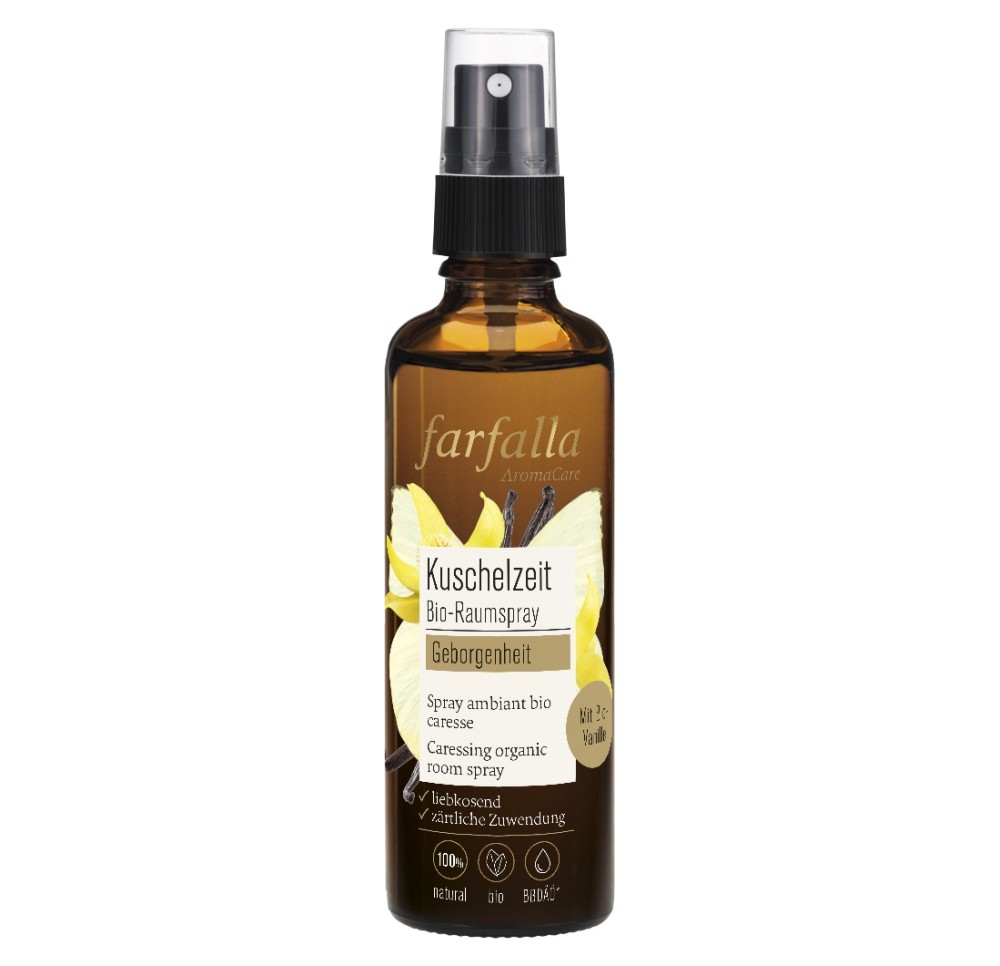 FARFALLA Spray ambiant bio vanille caresse 75 ml FARFALLA Spray ambiant bio vanille caresse 75 ml