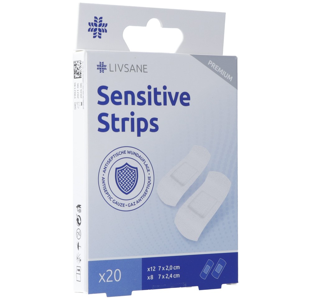 LIVSANE Premium pansements sensi bande 20 pce