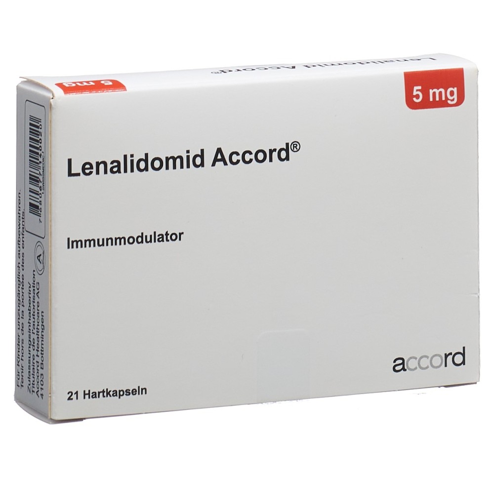 LENALIDOMID Accord caps 5 mg 21 pce LENALIDOMID Accord caps 5 mg 21 pce