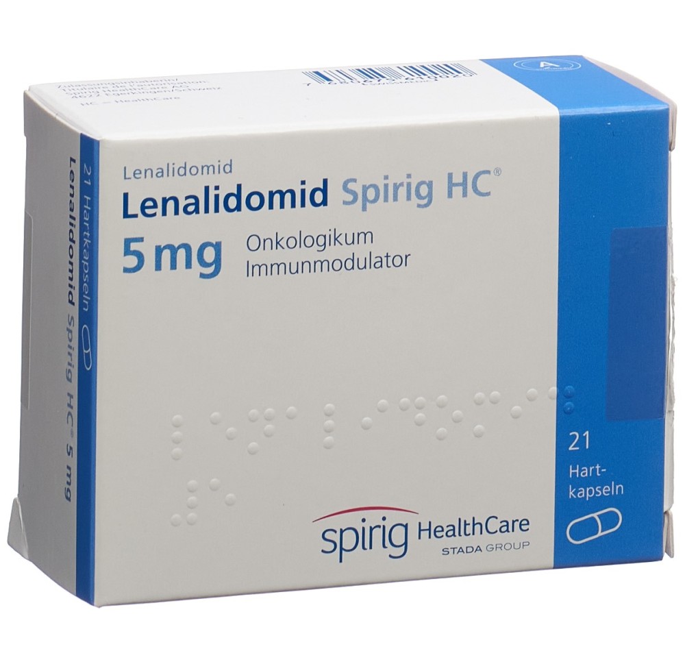 LENALIDOMIDE Spirig HC caps 5 mg 21 pce LENALIDOMIDE Spirig HC caps 5 mg 21 pce