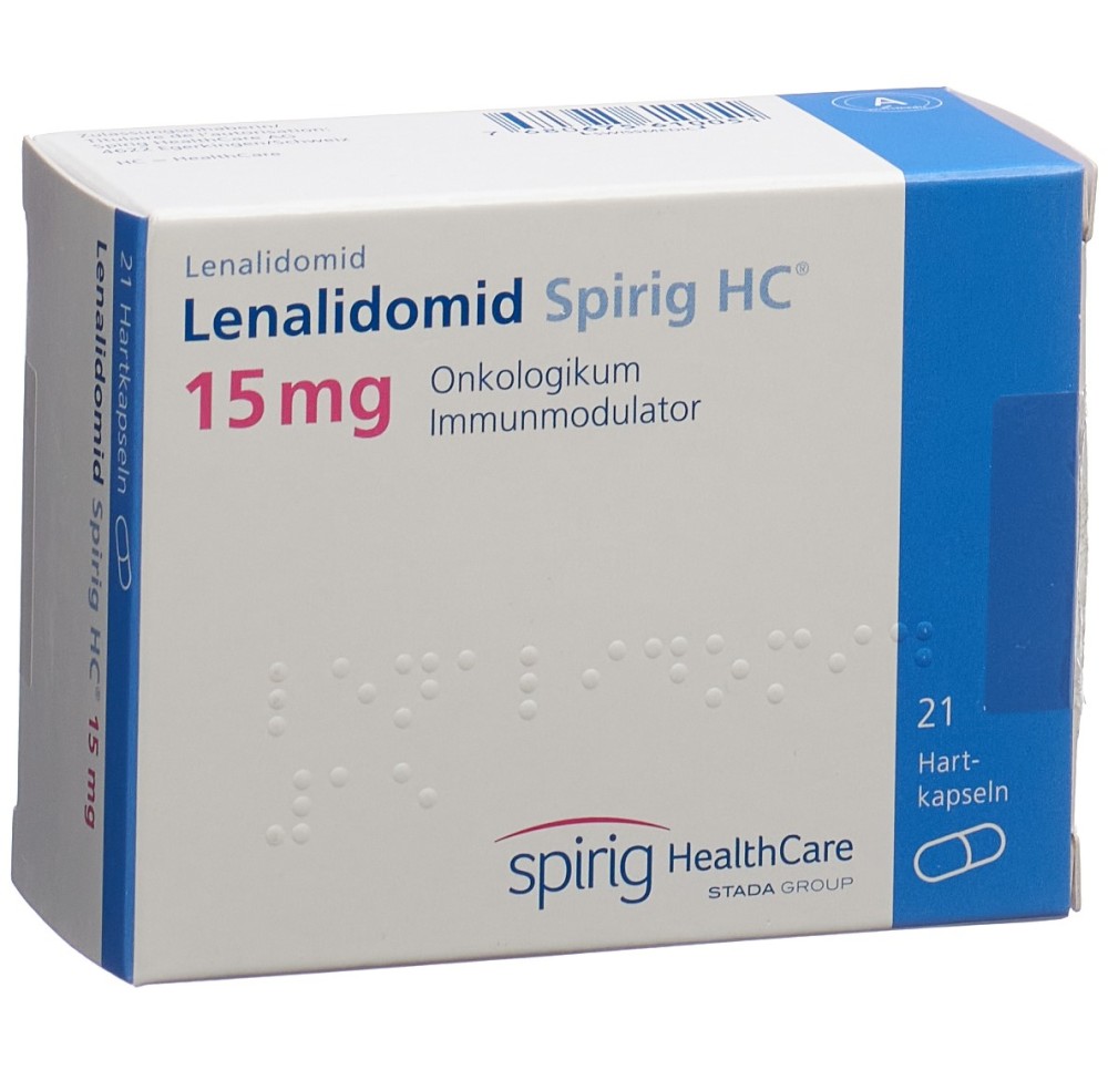 LENALIDOMIDE Spirig HC caps 15 mg 21 pce LENALIDOMIDE Spirig HC caps 15 mg 21 pce