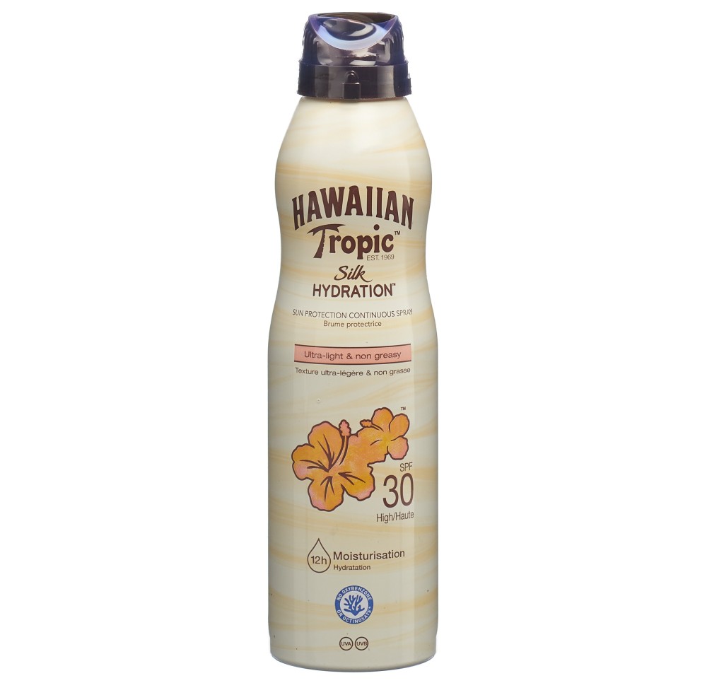 HAWAIIAN TROPIC spr sol silk hydra IP30 177 ml