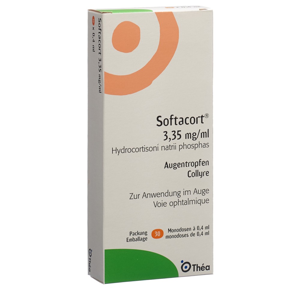 SOFTACORT gtt opht 3.35 mg/ml 30 monodos 0.4 ml SOFTACORT gtt opht 3.35 mg/ml 30 monodos 0.4 ml