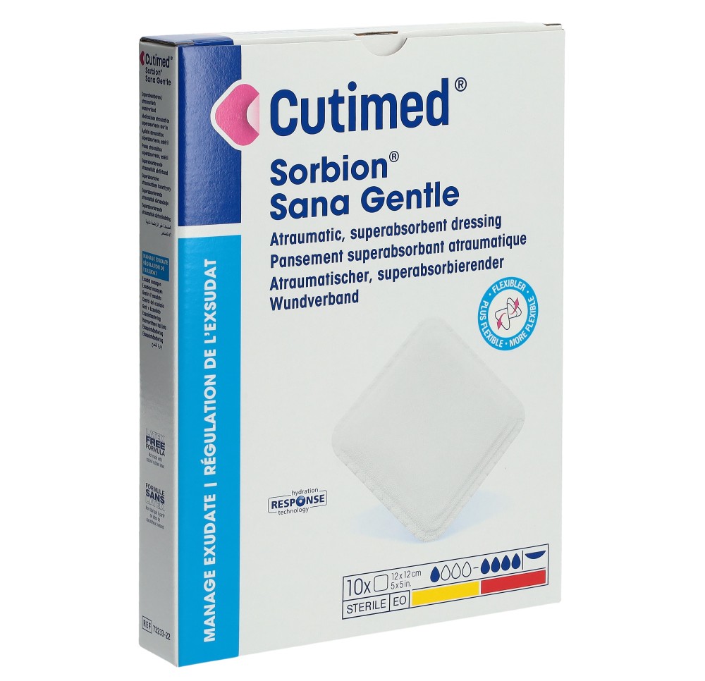 CUTIMED Sorbion Sana Gentle 12x12cm 10 pce
