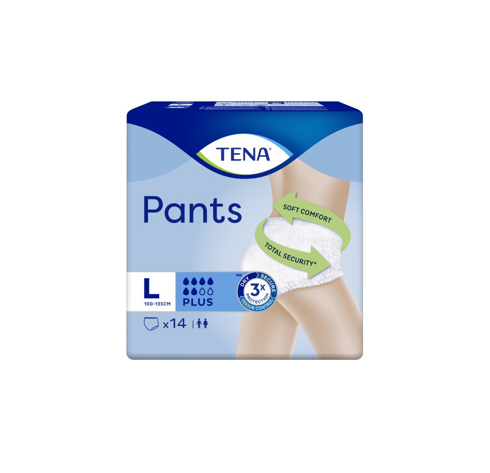 TENA Pants Plus L 100-135cm 14 pce
