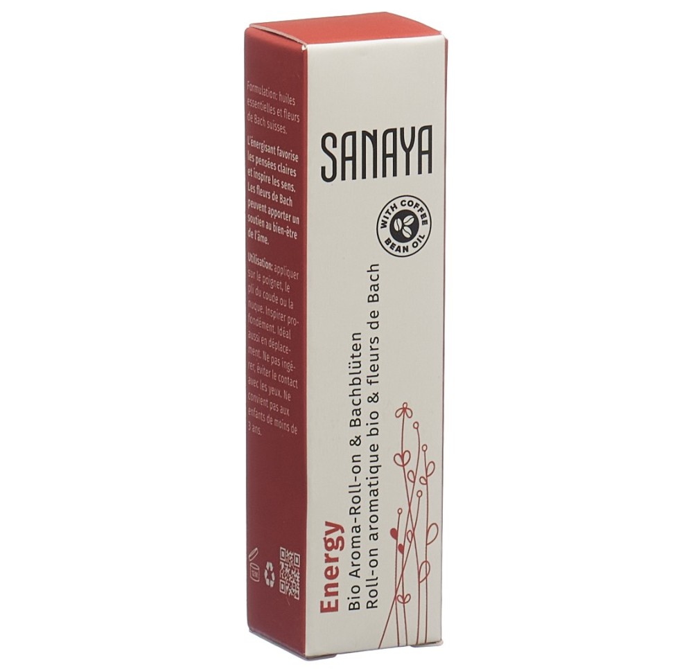 SANAYA aroma&fl Bach roll on Energy bio 10 ml SANAYA aroma&fl Bach roll on Energy bio 10 ml