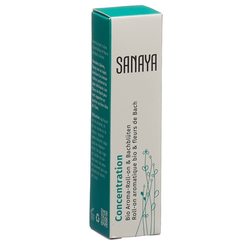 SANAYA aroma&fl Bach roll on Concentr bio 10 ml SANAYA aroma&fl Bach roll on Concentr bio 10 ml