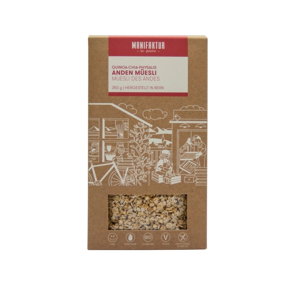 MANIFAKTUR Muesli quinoa Andes bio 350 g MANIFAKTUR Muesli quinoa Andes bio 350 g
