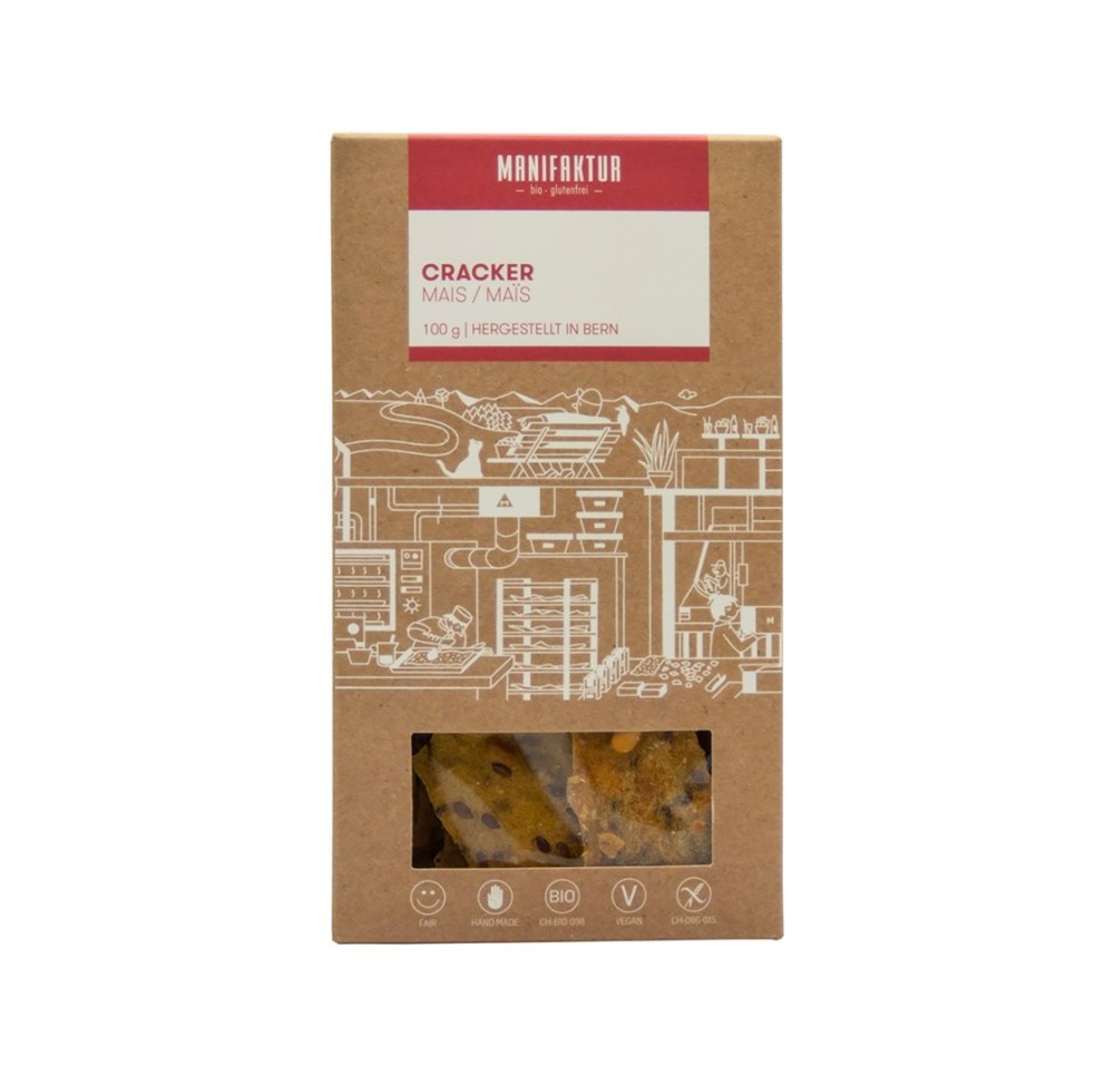MANIFAKTUR Cracker de maïs bio sach 100 g