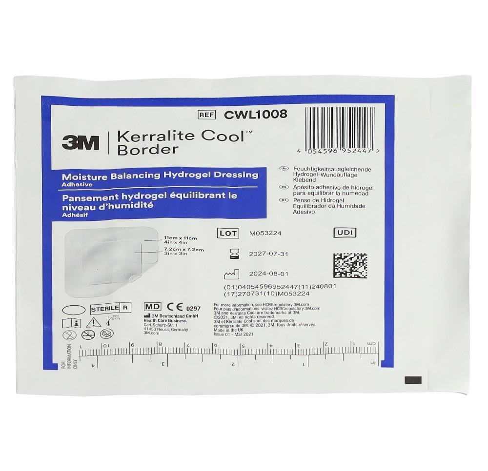 3M KERRALITE COOL Border hydrogel 11x11cm 5 pce