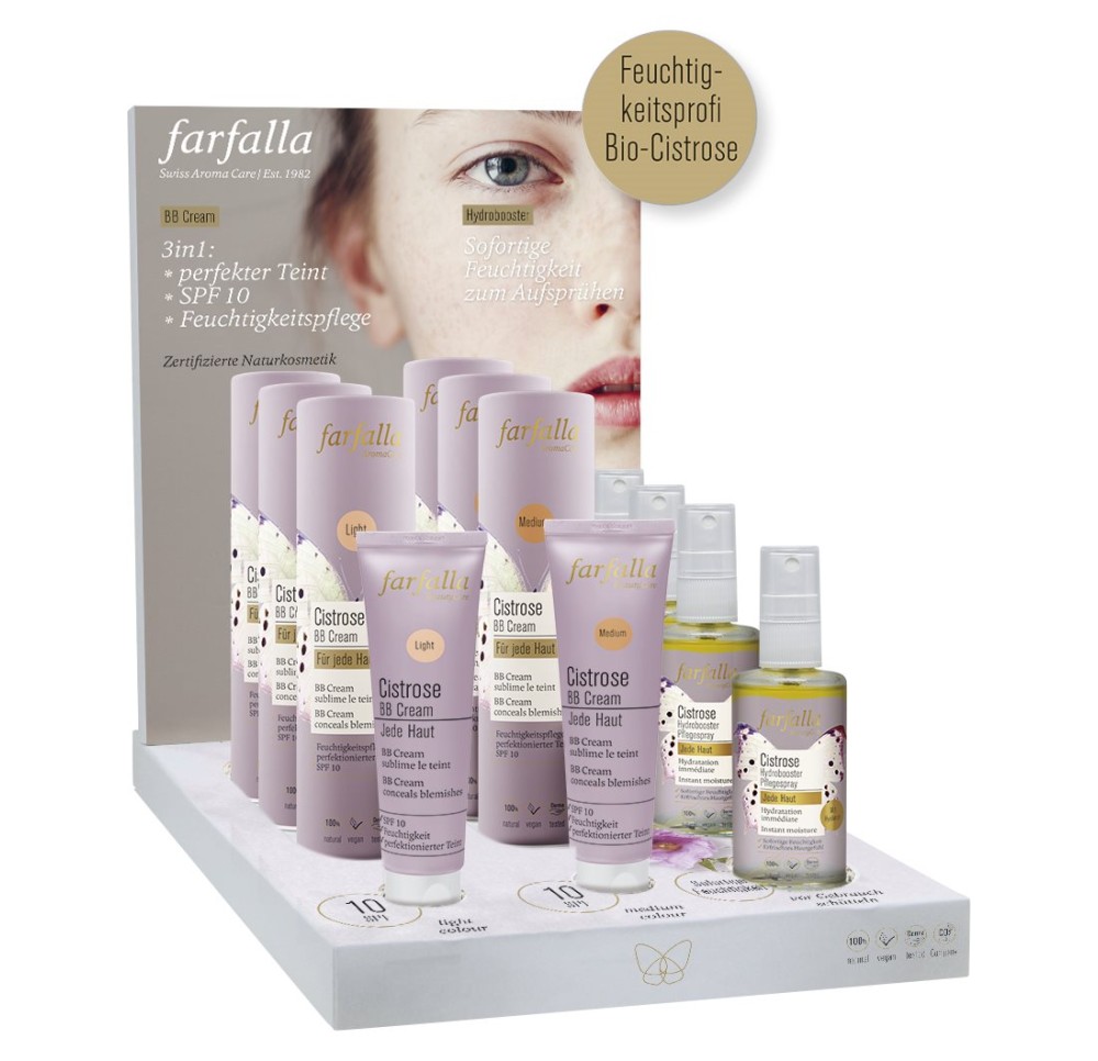 FARFALLA Présentoir soins visage Cistrose