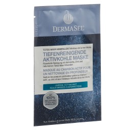 DERMASEL masque charbon actif a/f sach 12 ml