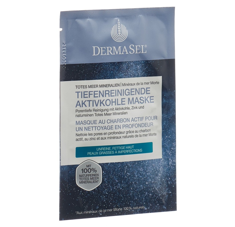 DERMASEL masque charbon actif a/f sach 12 ml