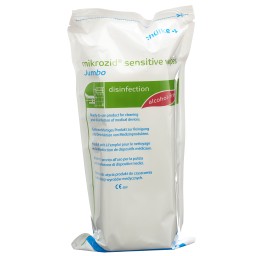 MIKROZID sensitive wipes Jumbo refill sach 200 pce