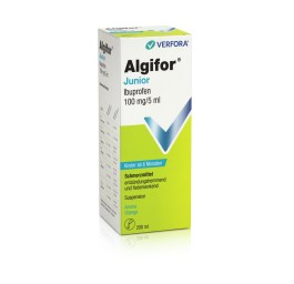 ALGIFOR Junior 100 mg/5ml av ser dosage fl 200 ml
