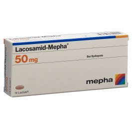 LACOSAMID Mepha Lactab 50 mg 14 pce