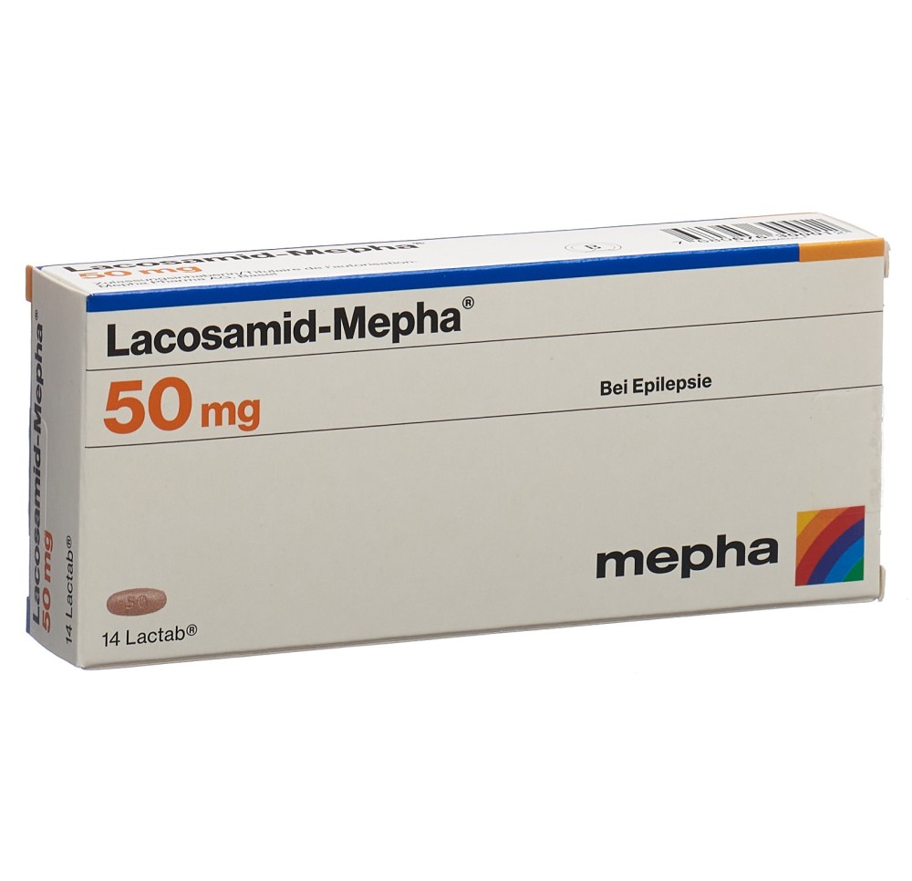 LACOSAMID Mepha Lactab 50 mg 14 pce LACOSAMID Mepha Lactab 50 mg 14 pce