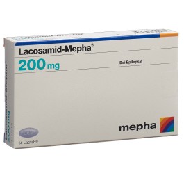 LACOSAMID Mepha Lactab 200 mg 14 pce