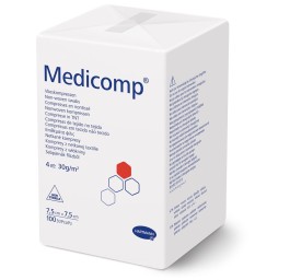 MEDICOMP 4 plis S30 7.5x7.5cm non stérile 100 pce