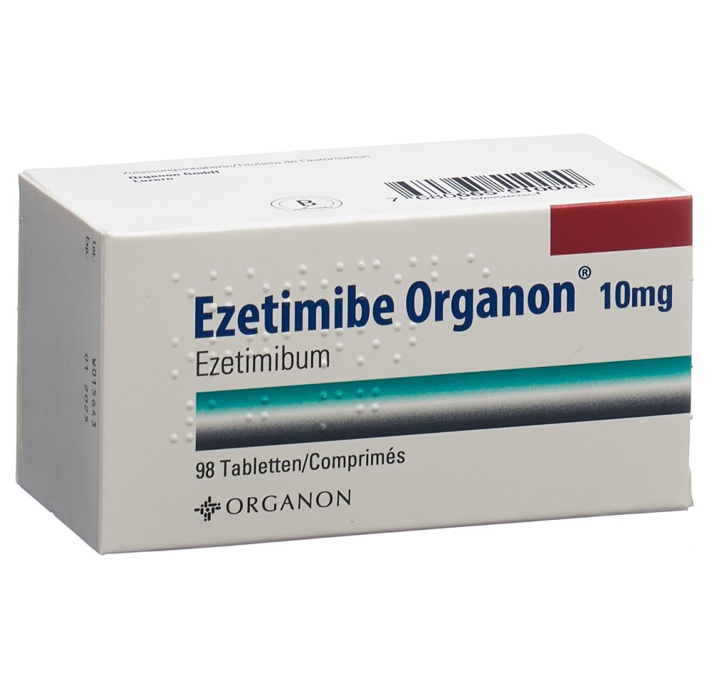 EZETIMIBE Organon cpr 10 mg 98 pce EZETIMIBE Organon cpr 10 mg 98 pce