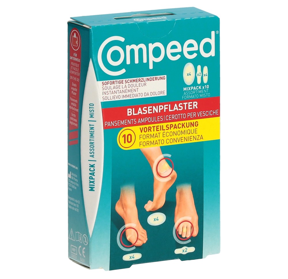 COMPEED pansement ampoules mix 10 pce