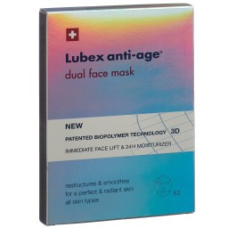 LUBEX ANTI-AGE dual face mask sach 2 pce