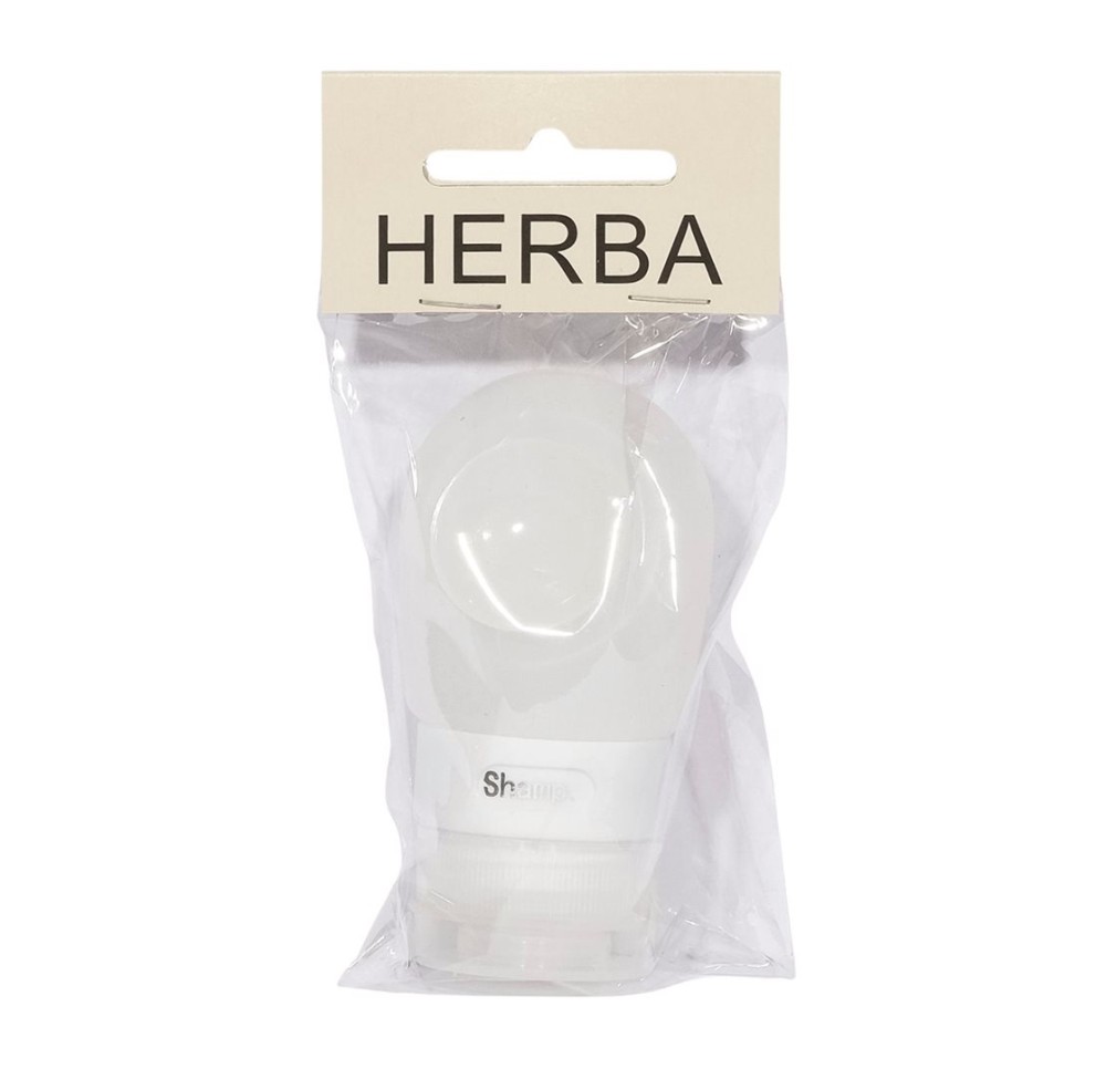 HERBA bouteille voyage silicone 37ml transparent