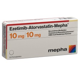 EZETIMIB Atorvast Mepha cpr pell 10mg/10mg 30 pce