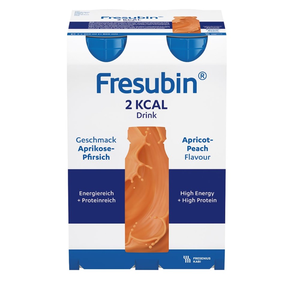 FRESUBIN 2 kcal DRINK abricot-pêche 4 x 200 ml FRESUBIN 2 kcal DRINK abricot-pêche 4 x 200 ml