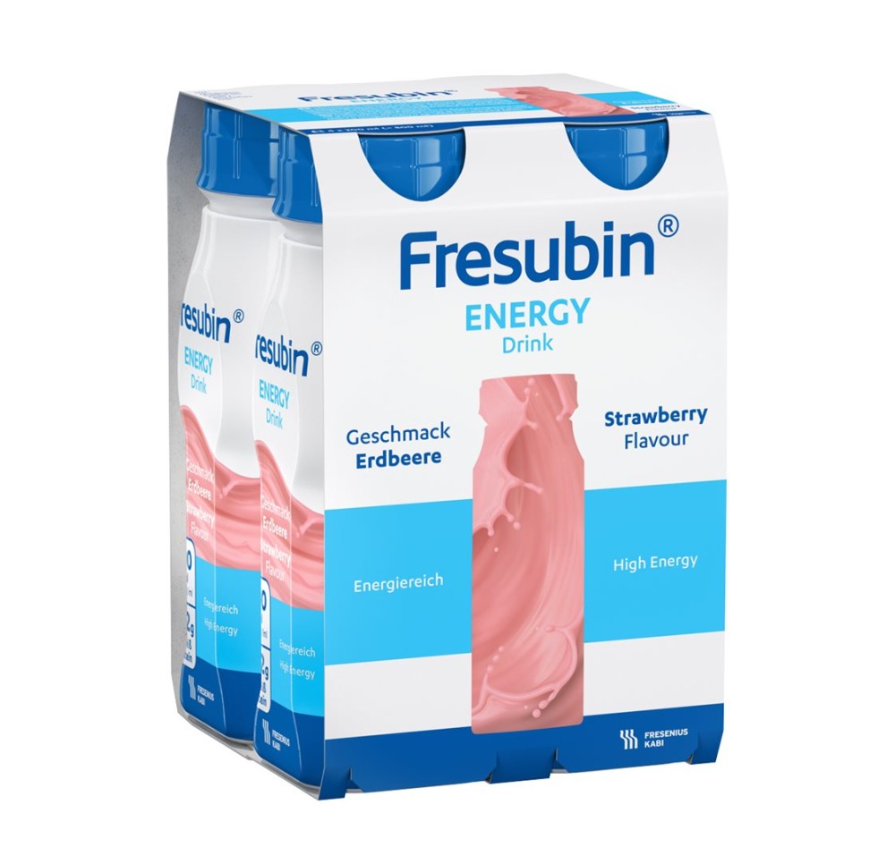 FRESUBIN Energy DRINK fraise 4 fl 200 ml FRESUBIN Energy DRINK fraise 4 fl 200 ml