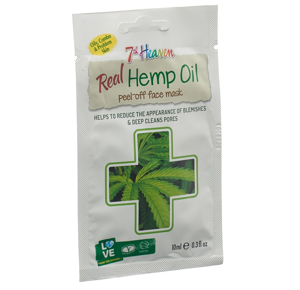 7TH HEAVEN peel-off mask real hemp oil sach 10 ml
